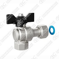 Шаровой кран угловой с накидной гайкой "LD Pride" (15 Б м/м) (LD 47.393.15 с биркой)