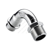 Отвод 90° нерж. сталь 28х3/4" НР VTi.957.I.002805