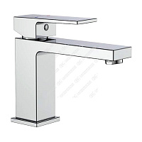 Смеситель для умывальника "FRAP" (латунь, d=35, короткий, под гайку, хром) (F 1091)